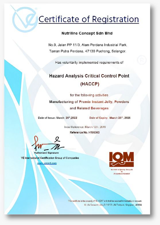 HACCP Certified